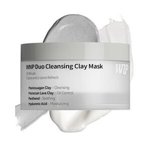 WNP Duo Cleansing Clay Mask Pore Vacuum T-Zone U-Zone Refresh 100g 3.52oz